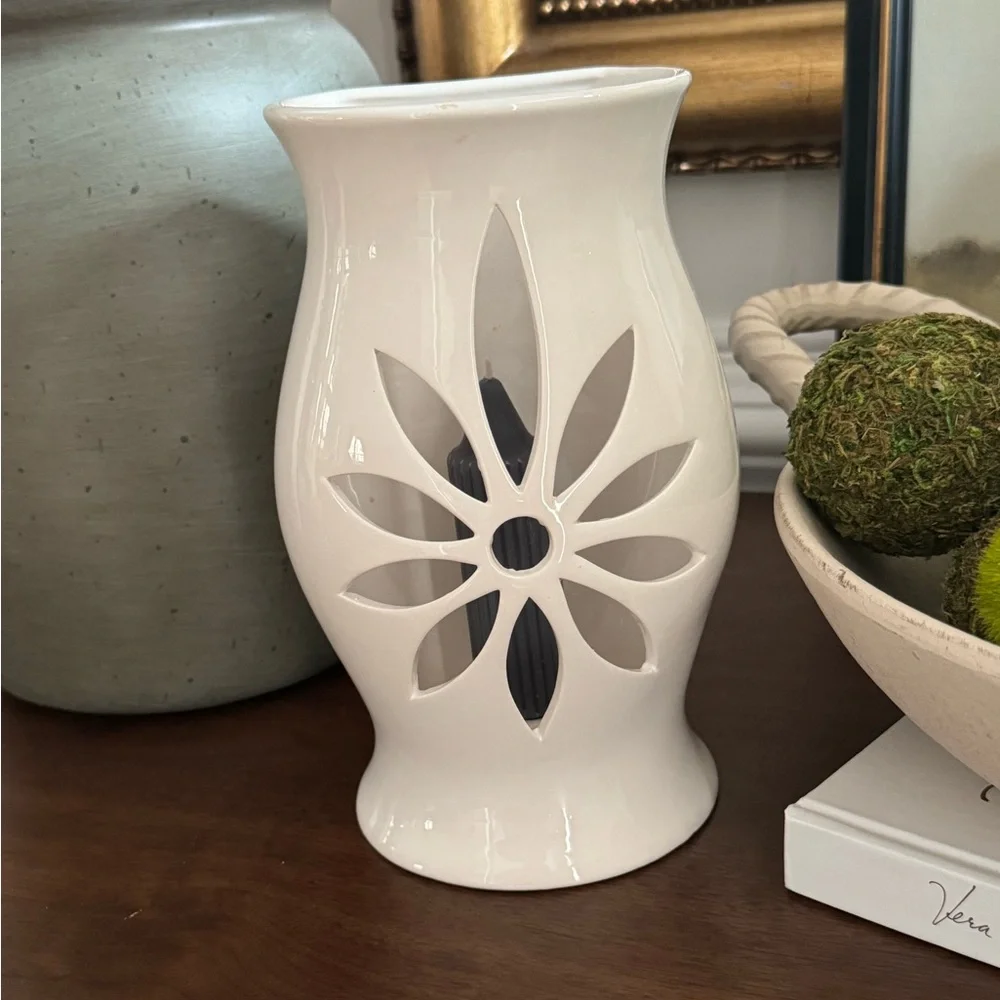 Vtg Partylite SONATA Wall Sconces Ceramic White Rare